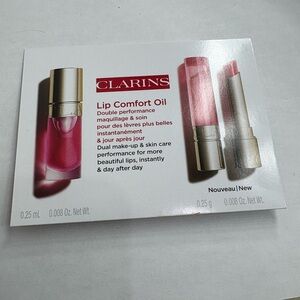 10/$20☀️Clarins Lip Comfort Oil and Lipstick